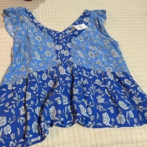 Brand new with tags blue top.